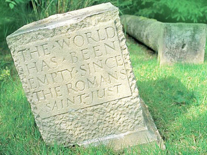 Ian Hamilton Finlay, Monument (1993). Courtesy the Estate of the Artist