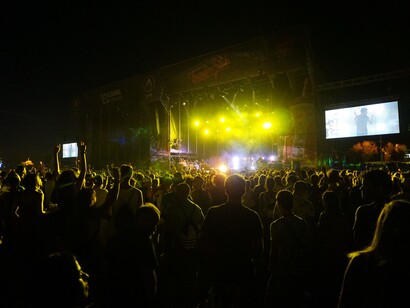Concierto nocturno en AlRumbo Festival. Foto: Rafael Martín