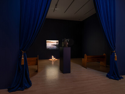 Rhayne Vermette, Exposition du Prix Sobey pour les arts 2024, vue de l'exposition. Avec l'aimable autorisation du Musée des beaux-arts du Canada