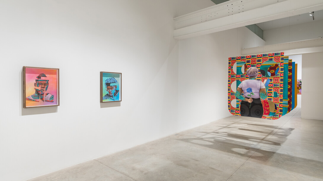 Patrick Quarm, Phantoms in familiar terrains, exhibition view. Courtesy of Albertz Benda Gallery