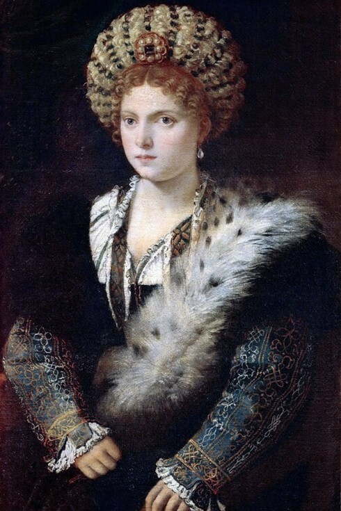 Titian Isabella d’Este (Isabella in Black) (1536)
