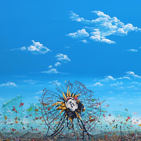 Jeff Gillette, Inverted Mickey Ferris Wheel, 2016. Courtesy of Jonathan LeVine Gallery
