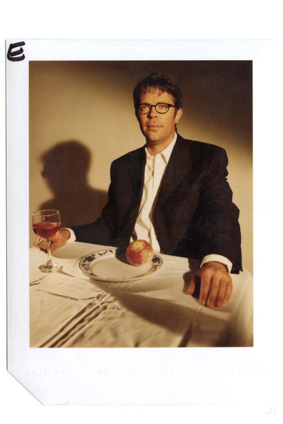 Jonathon Franzen, Rafael Fuchs, 2001, USA, Unqiue Color Polaroid. Edition/Set: 1/1, 5 x 4 inches, Signed on verso