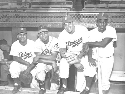Roy Campanella, Larry Doby, Don Newcombe, and Jackie Robinson were the first Black players to play in an NL/AL All-Star Game, in 1949 at Ebbets Field in Brooklyn