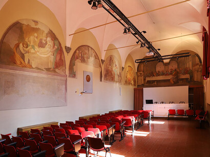 Certosa di Pontignano, (Siena), Toscana, Italia. Refettorio