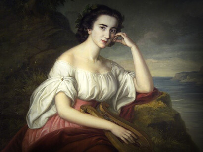'Safo' (1860) por Soma Orlai Petrich