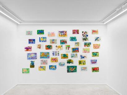 Andrey Samarin, Archetypal images, exhibition view. Courtesy of Nino Mier Gallery
