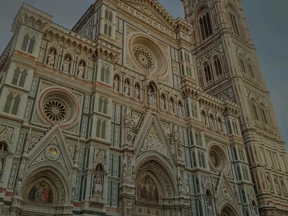 Florence Cathedral and Giotto’s Campanile in Florence, Italy