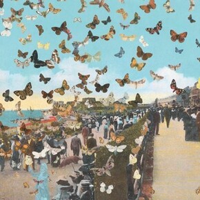 Peter Blake, The Butterfly Man in Eastbourne – Homage to Damien Hirst, 2011, Silkscreen print, Edition of 100