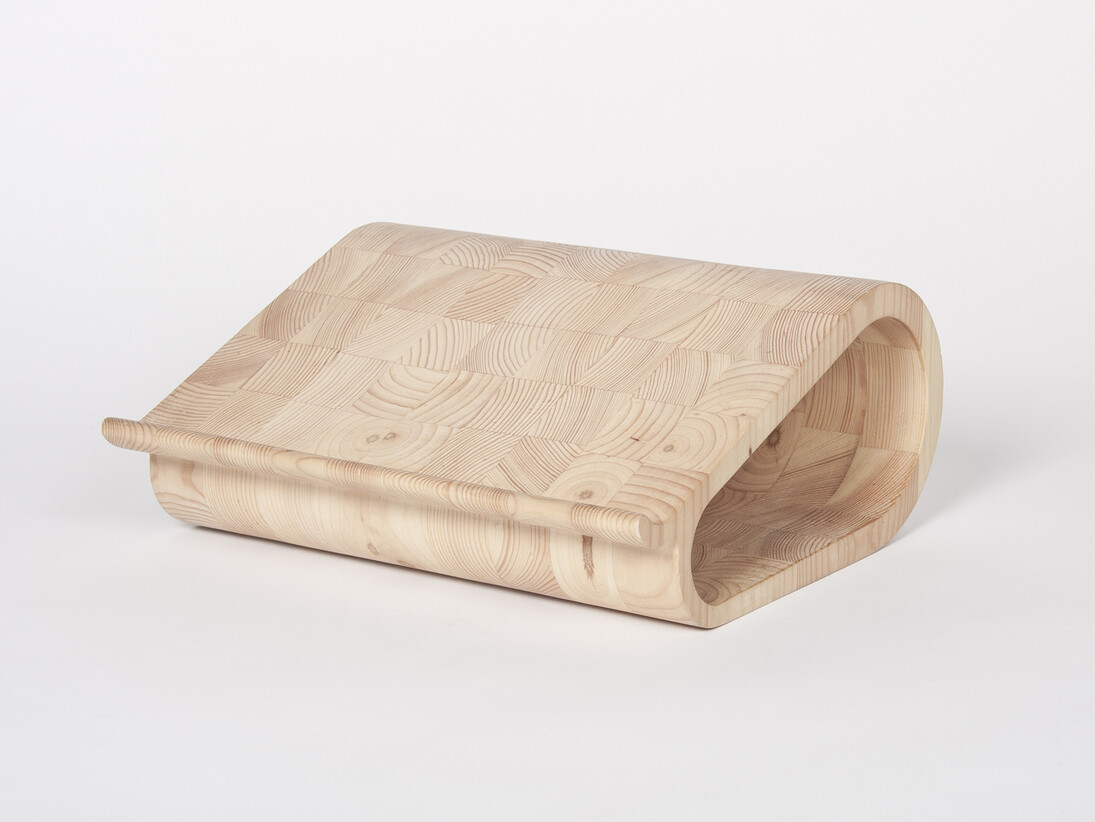 Meta Works, Vool, Hand selected pine, 15 x 36 x 32 cm, 5 7/8 x 14 1/8 x 12 5/8 in, Courtesy of the designer and Gallery Elena Shchukina