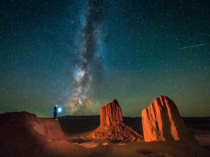 The stars of Asia, in the Gobi Desert, Mongolia