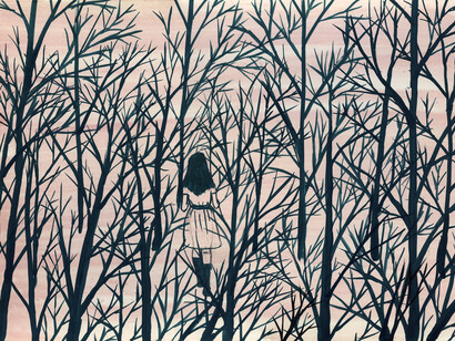 Aleksandra Waliszewska, Untitled, mixed media on carton, 25 x 35 cm, courtesy LETO