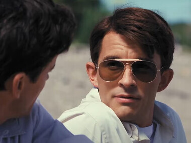 Jonathan Bailey portraying Tim Laughlin in the TV show Fellow Travelers