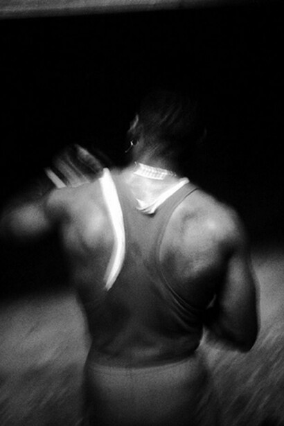 Ring / The Times Square Gym, 1993, Selenium toned gelatin silver print, 24 x 20 inches, edition of 10 © John Goodman.