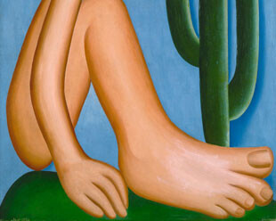 Tarsila do Amaral. Abaporu, 1928. Colección MALBA, Museo de Arte Latinoamerican de Buenos Aires. © Tarsila do Amaral Licenciamentos.