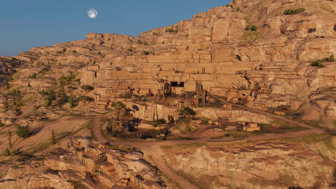 Roman Quarry Camp, also known as Latomeio Camp, was a quarry situated southwest of the Aquaeductus Kyrenaike in the Green Mountains region of Cyrenaica, overseen by the Romans