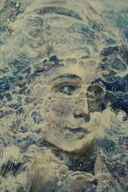 Geoff Diego Litherland, Gaia Forever, Oil on Canvas, 28 x 30 cm