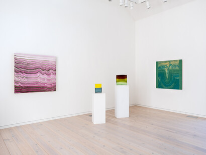 Moira Dryer and Laura de Santillana, Air and Light, installation view. Courtesy of James Barron Art