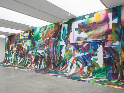 Prototypes of Imagination, Installation view of the exhibition © 2018 Katharina Grosse and VG Bild-Kunst, Bonn. Photo: Lucy Dawkins. Courtesy Gagosian