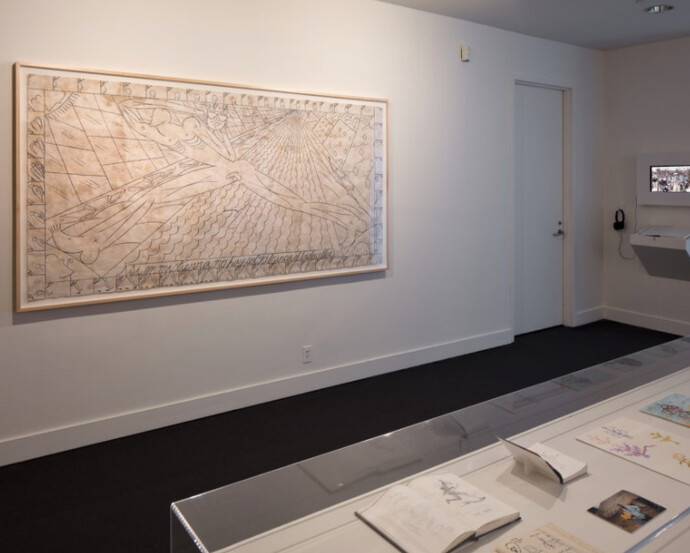 José Bedia Fieldwork, Exhibition view. Courtesy of NSU Art Museum