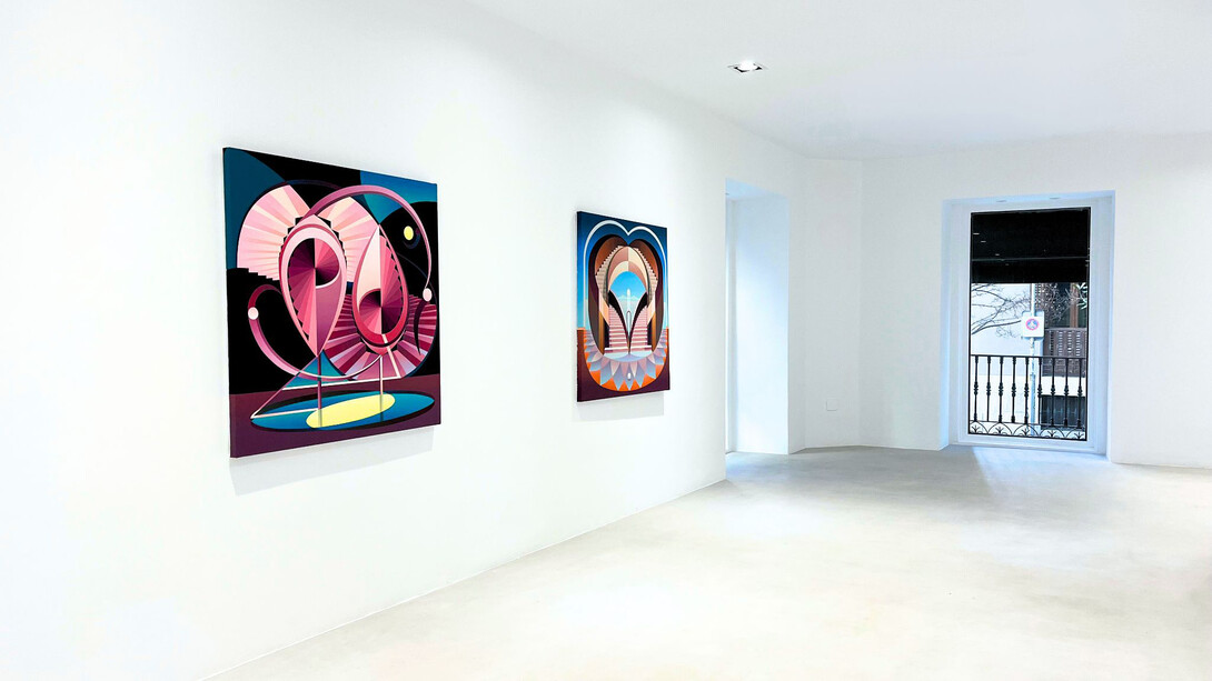 Jason Ho, Line between homes, exhibition view. Courtesy of Villazan Gallery