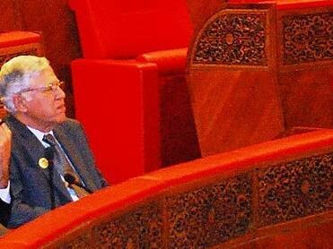 Politician in the Moroccan parliament in Rabat, Morocco  