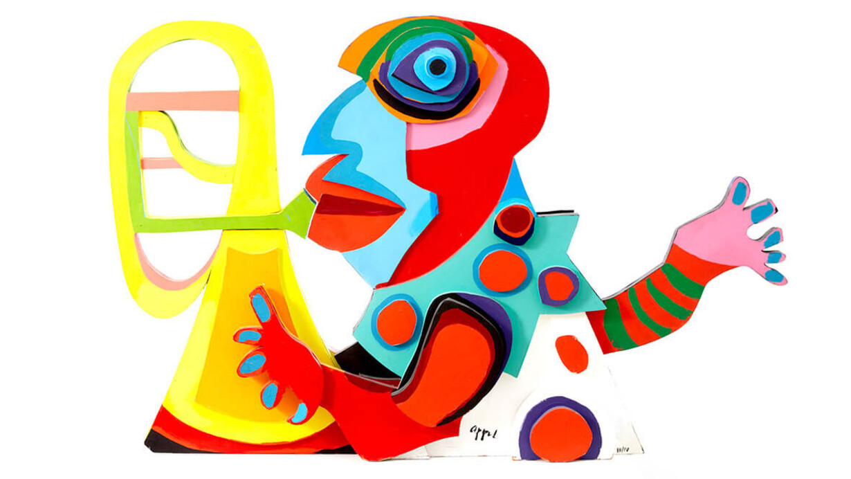 Karel Appel (Dutch 1920-2006), Clown d'Amsterdam, acrylic on wood , Gift of the artist, 1976 © Karel Appel Foundation / SODRAC (2016)
