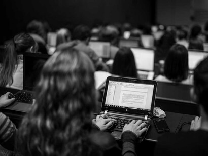 A classroom of students on their computers. Ever since the chatbot ChatGPT launched in November, educators have raised concerns it could facilitate cheating