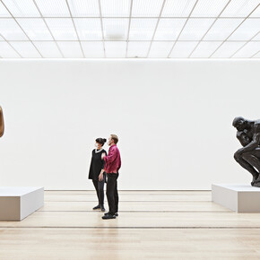 Rodin/Arp, installation view. Courtesy of Fondazione Beyeler