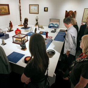 Gifts to the state, exhibition view. Courtesy of National Museum of Contemporary History of Slovenia
