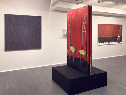 Bilal Chahal, Khronos and Kairos, exhibition view. Courtesy of La Balsa Gallery