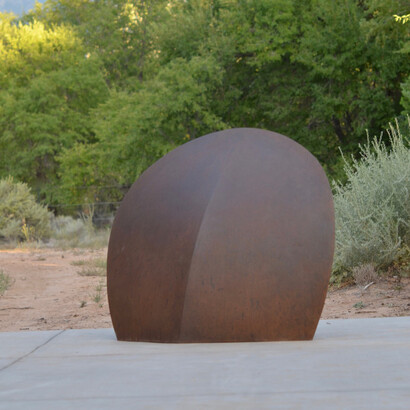 Tom Waldron, “Harrow 2”, steel, 40 x 54 x 22 inches