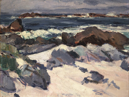 Samuel John Peploe, A Rocky Shore, Iona, c.1929