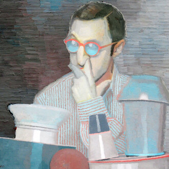Pablo Candiloro, Room Service #26, dettaglio, olio su tela, 70 x 60 cm, courtesy Romberg