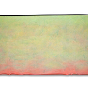 Robert Yasuda, Origins, 2013, acrylic on fabric on wood, 36 x 64 inches/91.4 x 162.6 cm