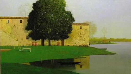 Alessandro Tofanelli, Dove e a che ora, olio su tavola, 60 x 60