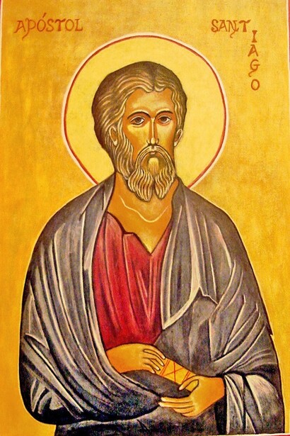 Representación pictórica de Santiago Apostol