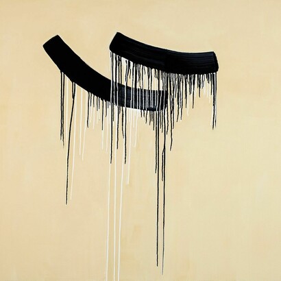 Julie Umerle, Buff Titanium, 2013, 135 x 150 cm, Acrylic on canvas