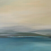 Neelam Padte, Under subdued skies, mountains breathe. Courtesy of Peninsula Gallery