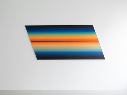 Michel François, Rotopaintings and yawning stones, exhibition view. Courtesy of Xavier Hufkens
