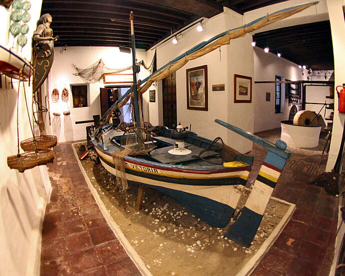 El arte de la pesca, Exhibition view. Courtesy of Museo Unicaja de Artes y Costumbres Populares