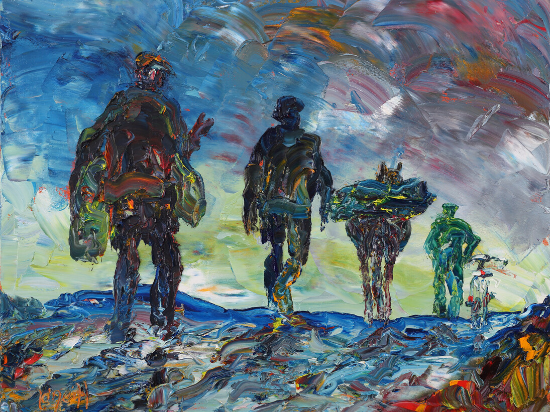 Liam O’Neill, The Road of Memories, Oil on Canvas, 24 x 30 inches