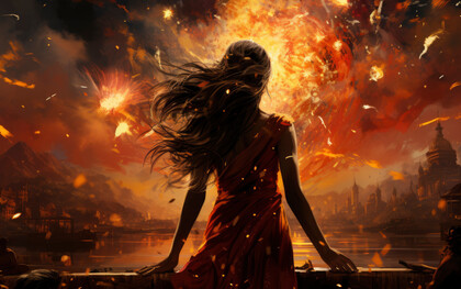 She believed she was the heat, and as the heat, she felt everything ancient about it, and the primal knowledge that came with it