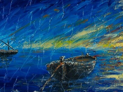  Salvo Coglitori, "Rientro delle speranze", tecnica scheggiata