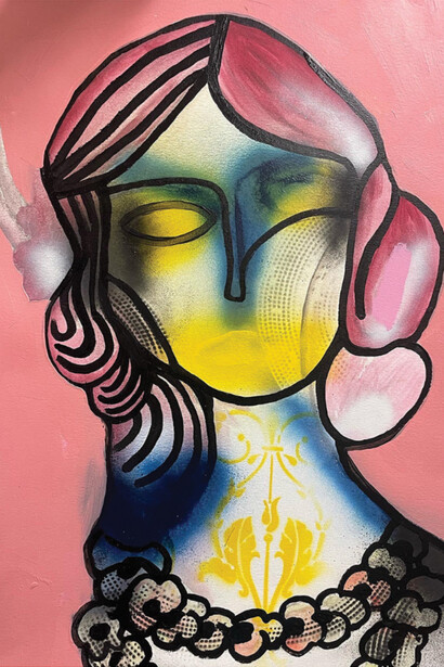 Ben Brough, Island girl pin up. Courtesy of Bruno David Gallery