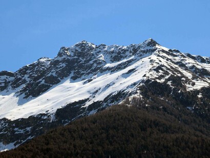 Una delle Tredici cime oltre la valle di Pejo, Trentino-Alto Adige, Italia. Foto di Walter Maria Calarco