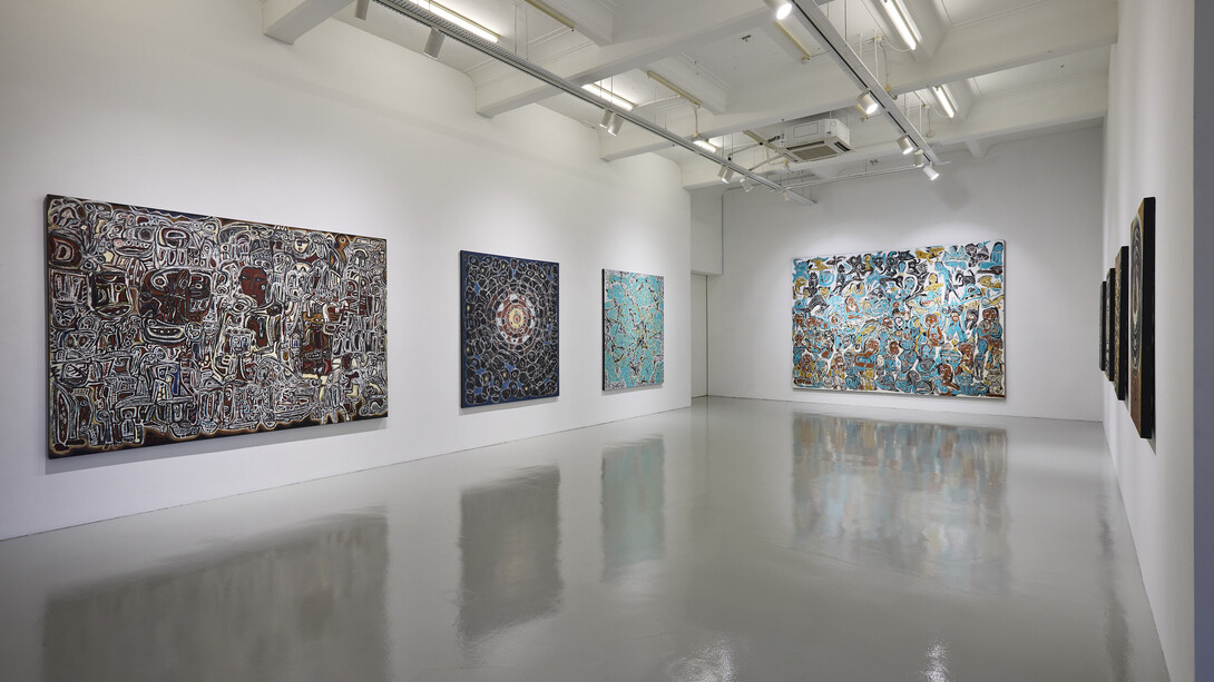 I Made Djirna, To truly return, we must belong Djirna’s Tapak Dara, exhibition view. Courtesy of Mizuma Gallery