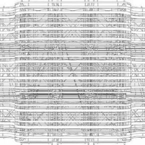 Pablo Siquier, 1301, 2013. Charcoal on paper drawing. 57 1/6 in. x 68 7/8 in.