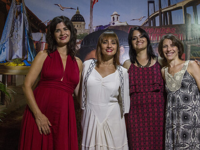 Corrientes, 26 de enero de 2017 Elena Rogers, Soledad Villamil, Hilda Lizarazu y Valeria Gomez participaron de la 27 Fiesta Nacional del Chamamé en la ciudad de Corrientes, Argentina