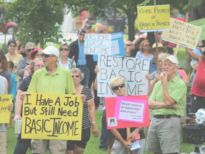 Economic issues caused Canadians to march in protest, for basic income in post-pandemic times
